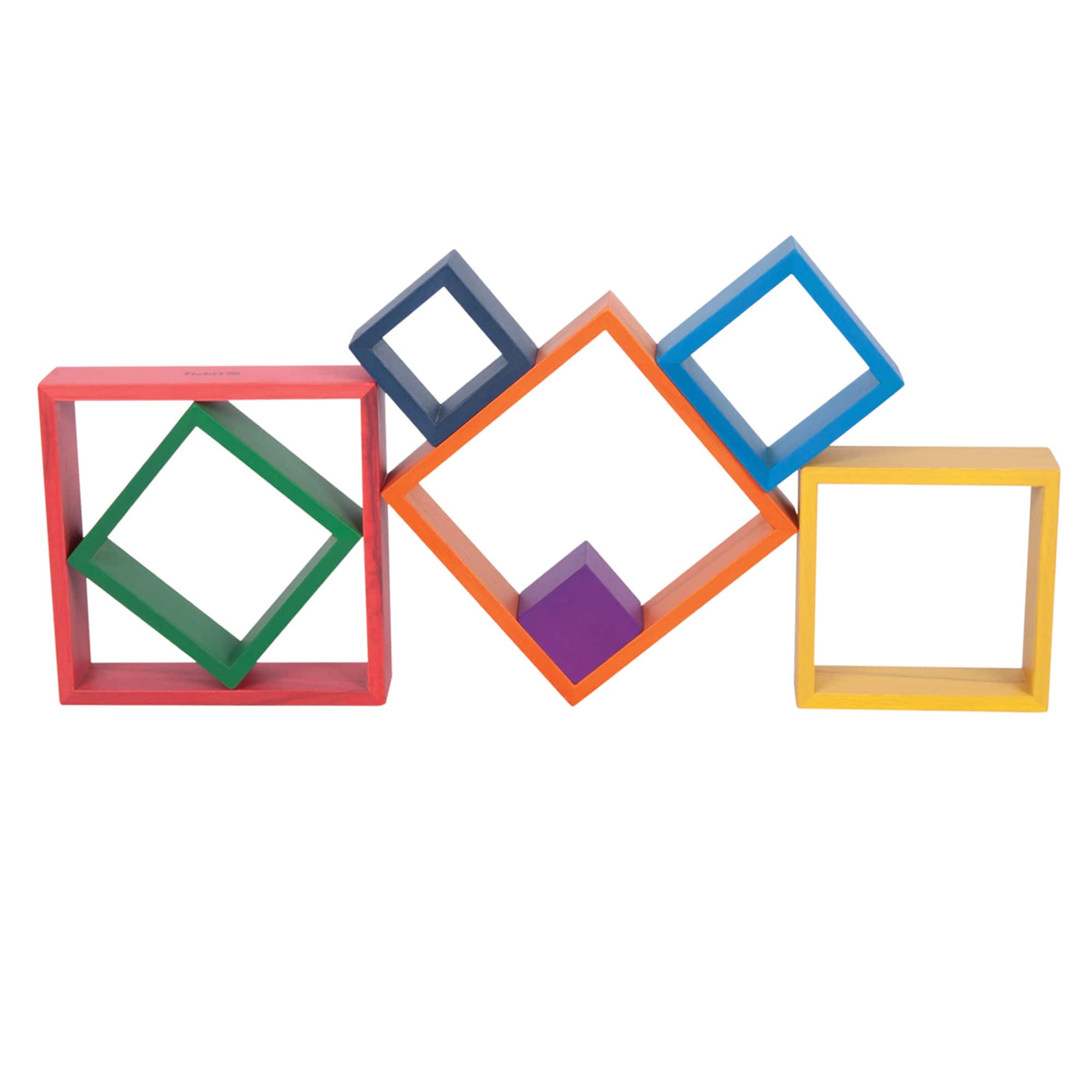 TickiT® Wooden Rainbow Architect Squares